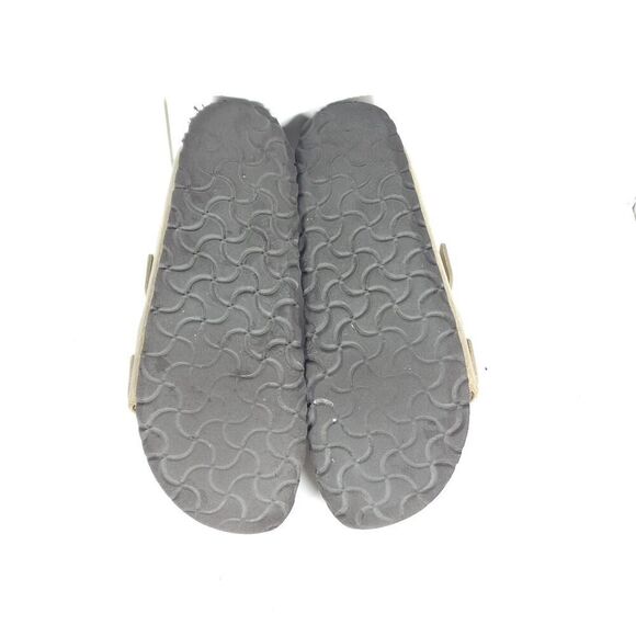 BIRKENSTOCK Women's Arizona US7 Taupe Leather 2 Straps Slide Sandals Shoes - Picture 9 of 16